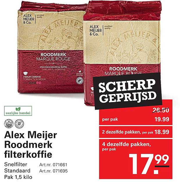 Alex Meijer Roodmerk filterkoffie