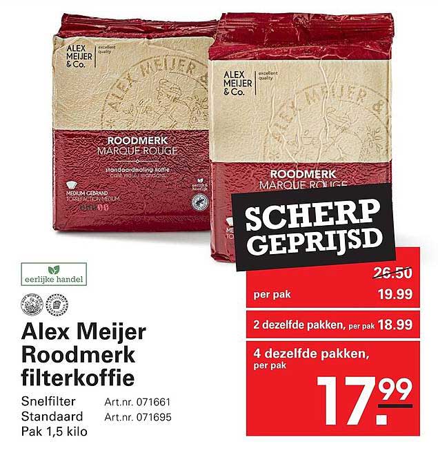 Alex Meijer Roodmerk filterkoffie