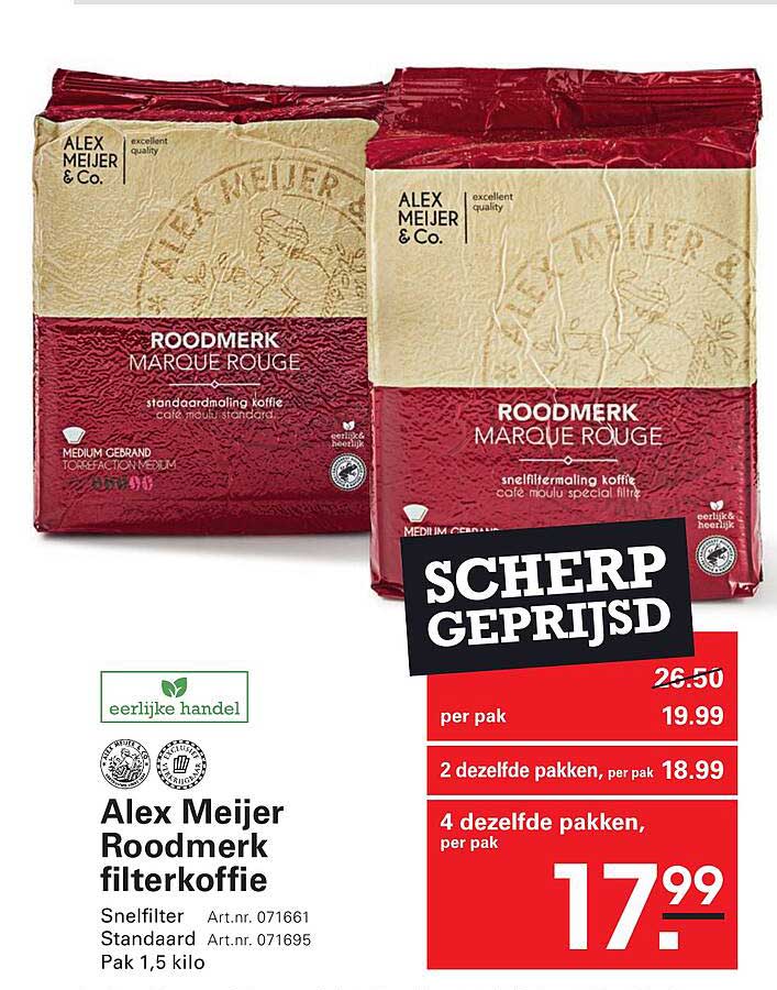 Alex Meijer Roodmerk filterkoffie