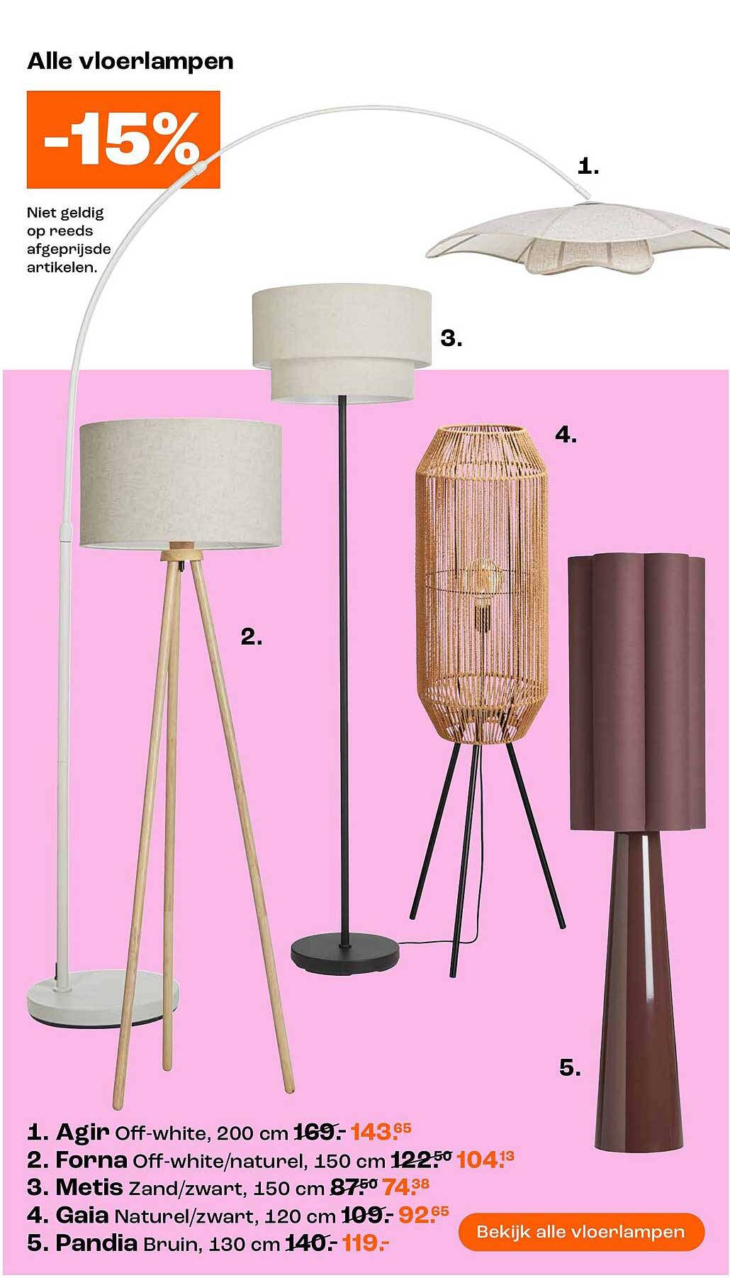 Alle vloerlampen -15%