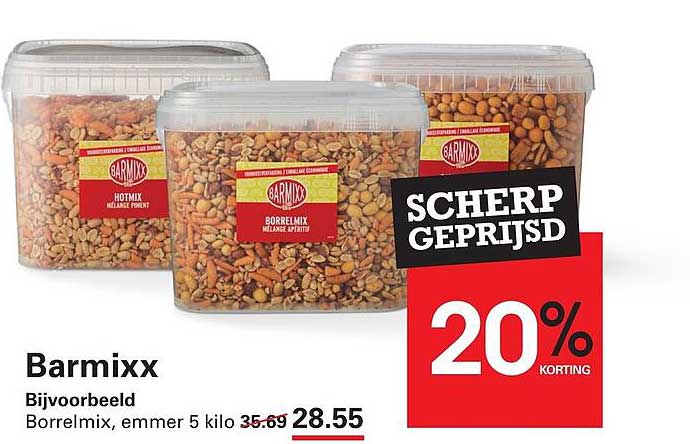 Barmixx Bormix, emmer 5 kilo 20% korting