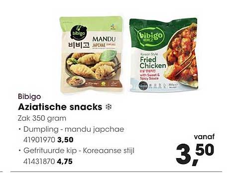 Bibigo Aziatische snacks