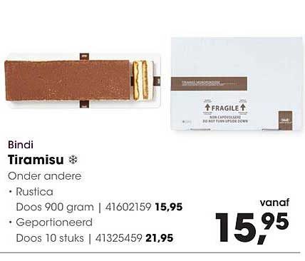 Bindi Tiramisu ❄ Onder andere • Rustica • Geportioneerd