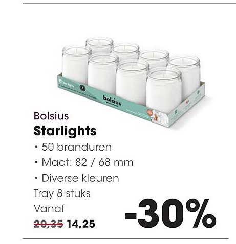 Bolsius Starlights -30%