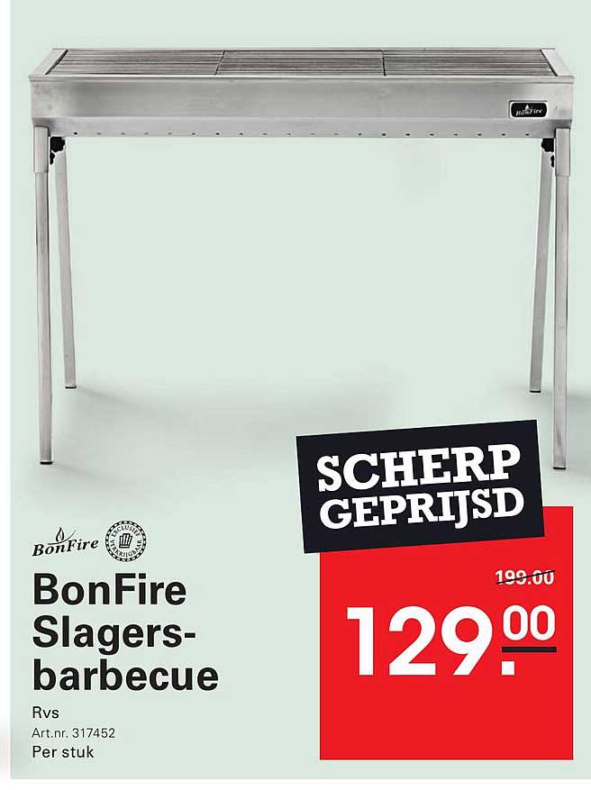 BonFire Slagers-barbecue Scherp geprijsd