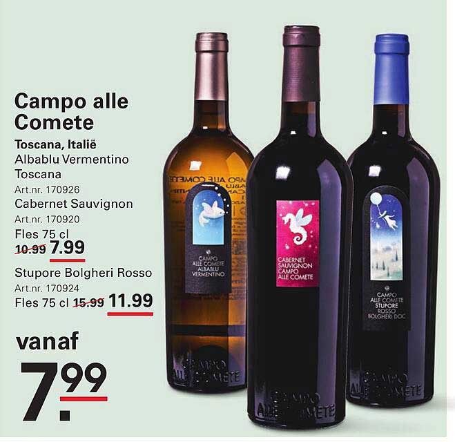 Campo alle Comete Toscana, Italië Albalu Vermentino Toscana