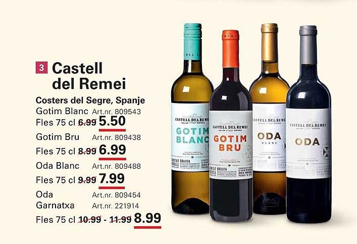 Castell del Remei Costers del Segre, Spanje Gotim Blanc Art.nr. 809543 Fles 75 cl