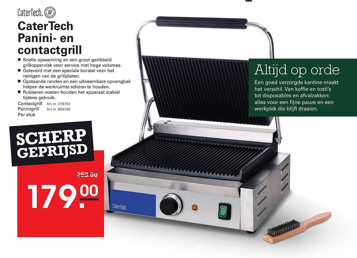 CaterTech Panini- en contactgrill