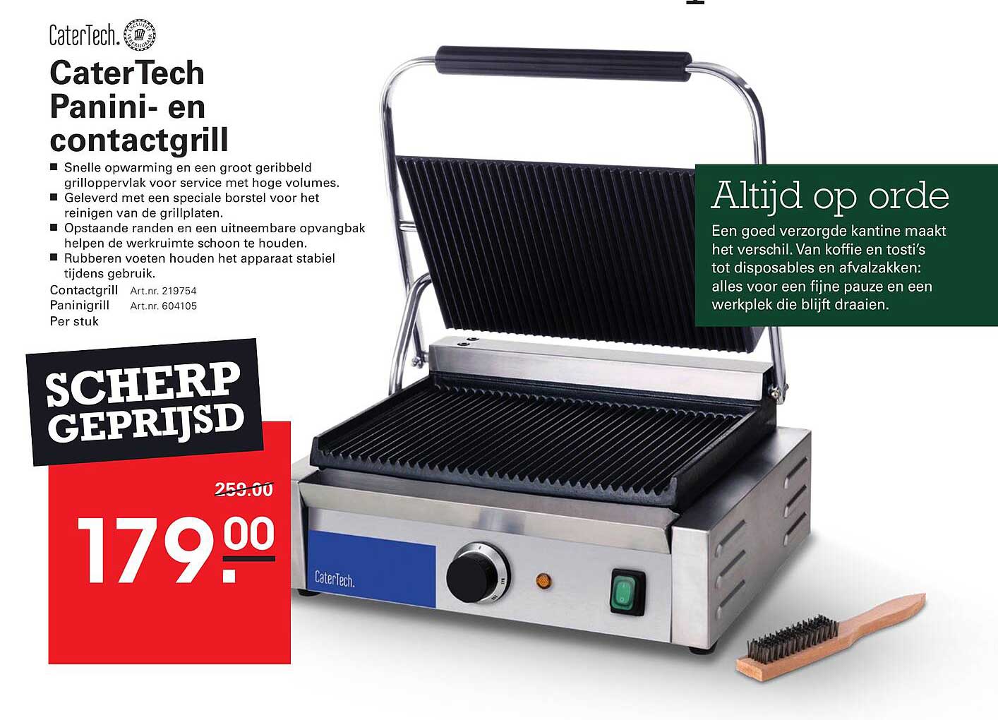 CaterTech Panini- en contactgrill