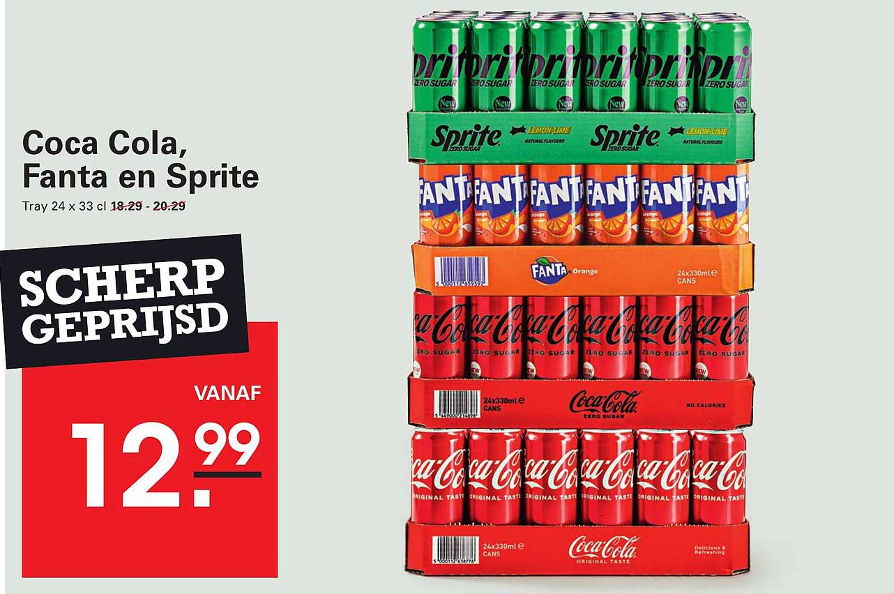 Coca Cola, Fanta en Sprite
