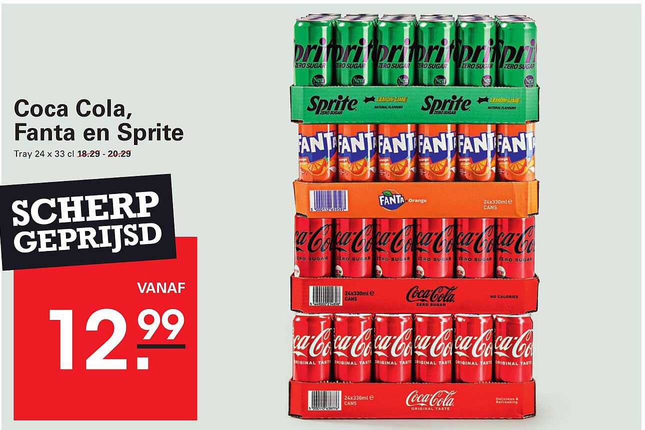 Coca Cola, Fanta en Sprite