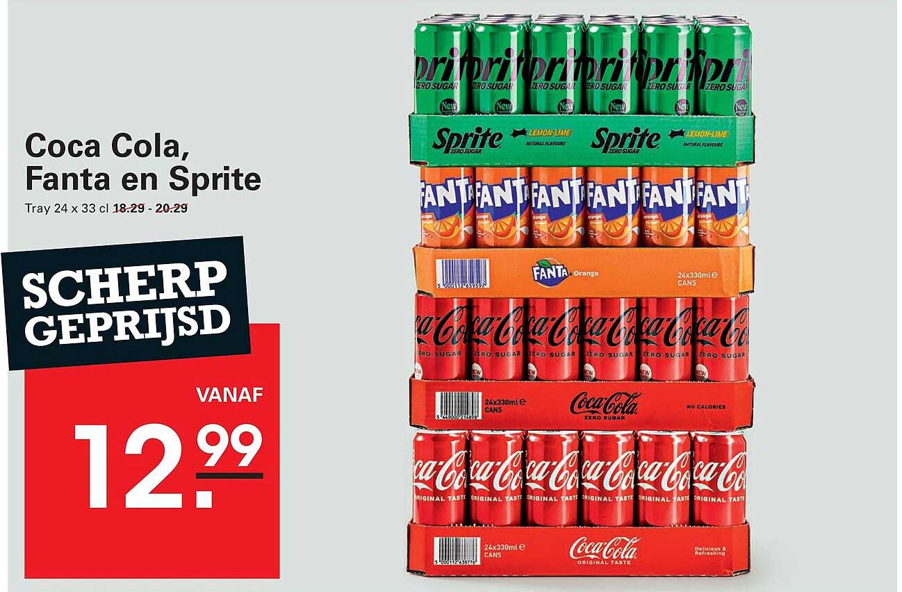 Coca Cola, Fanta en Sprite
