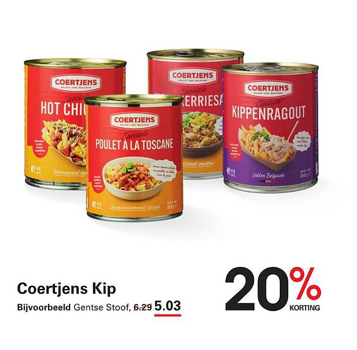 Coertjens Kip 20% KORTING