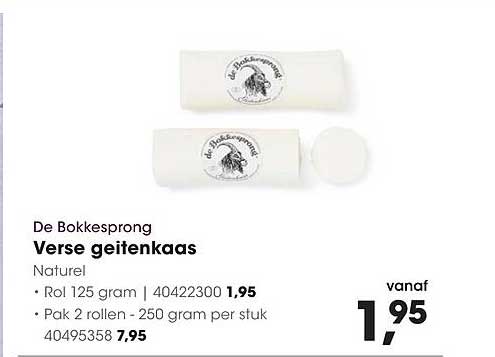 De Bokkesprong Verse geitenkaas Naturel