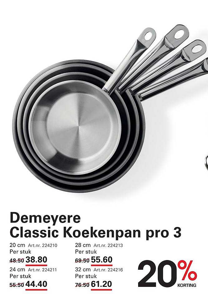 Demeyere Classic Koekenpan pro 3