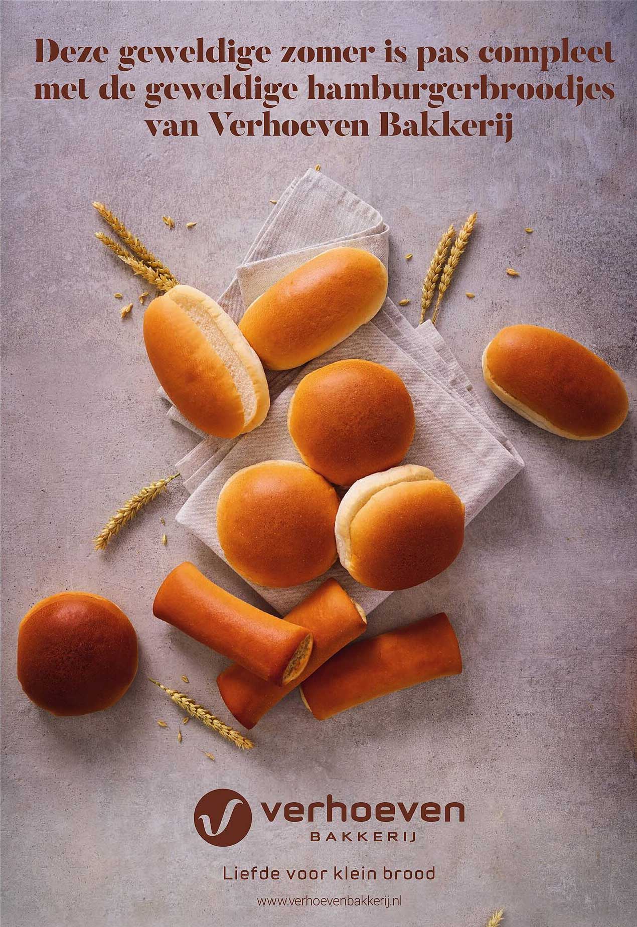 Deze geweldige zomer is pas compleet met de geweldige hamburgerbroodjes van Verhoeven Bakkerij