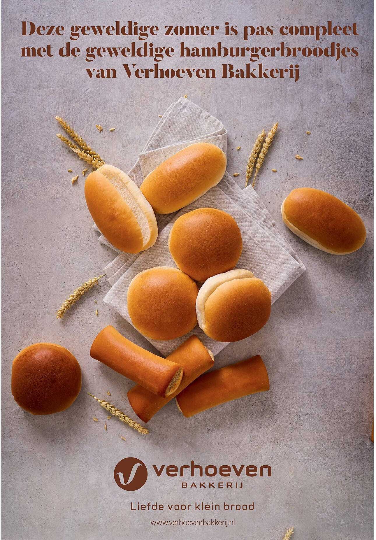 Deze geweldige zomer is pas compleet met de geweldige hamburgerbroodjes van Verhoeven Bakkerij
