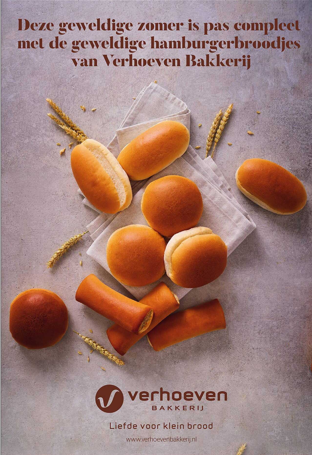 Deze geweldige zomer is pas compleet met de geweldige hamburgerbroodjes van Verhoeven Bakkerij