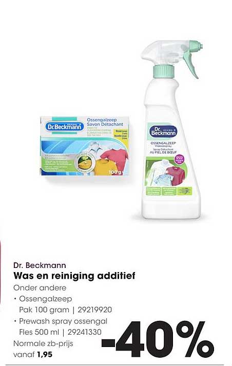 Dr. Beckmann Was en reiniging additief -40%