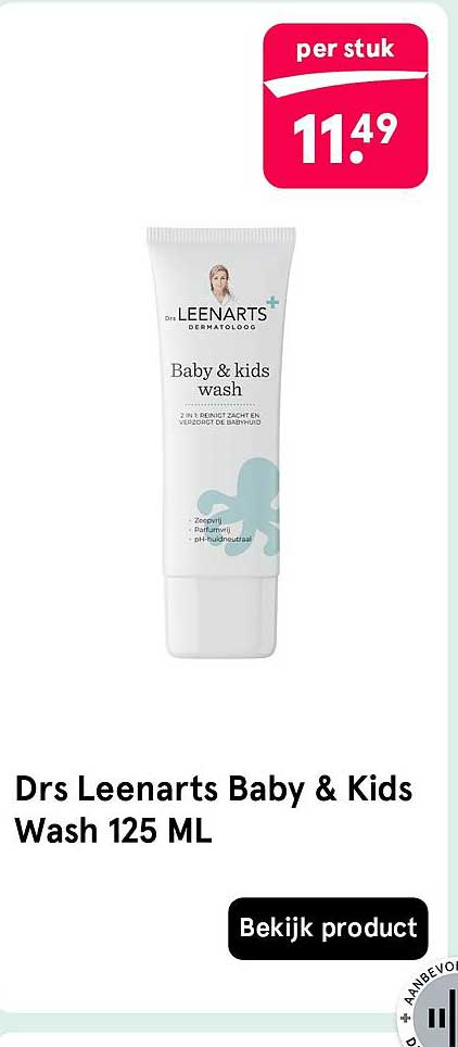 Drs Leenarts Baby & Kids Wash 125 ML