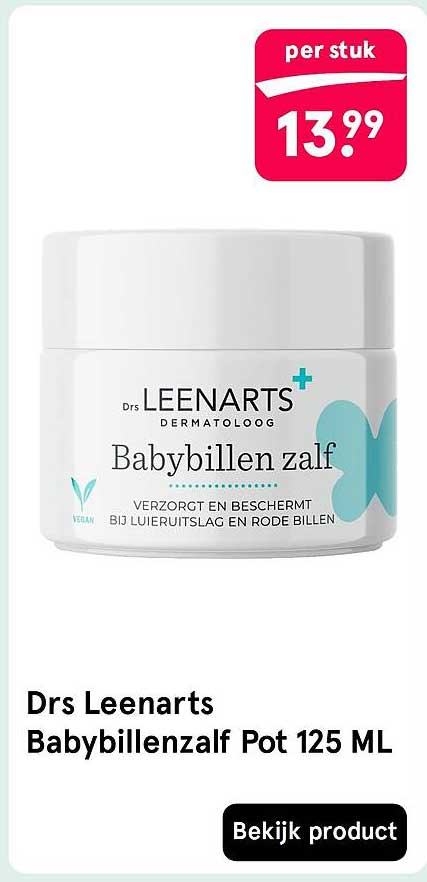 Drs Leenarts Babybillenzalf Pot 125 ML