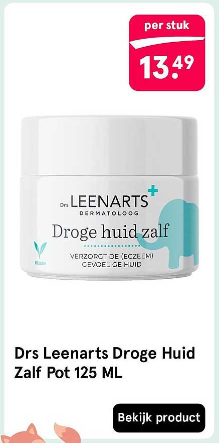 Drs Leenarts Droge Huid Zalf Pot 125 ML