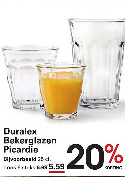 Duralex Bekerglazen Picardie