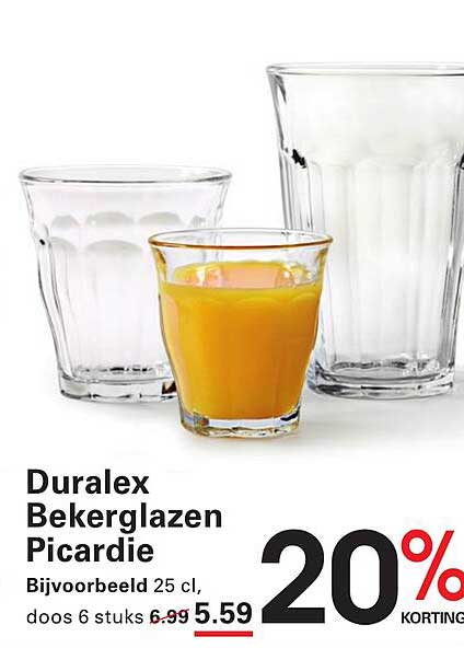 Duralex Bekerglazen Picardie