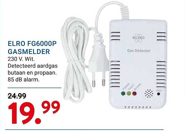 ELRO FG6000P GASMELDER