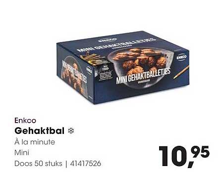 Enkco Gehaktbal à la minute Mini Doos 50 stuks