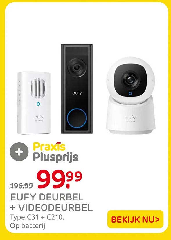 EUFY DEURBEL + VIDEODEURBEL