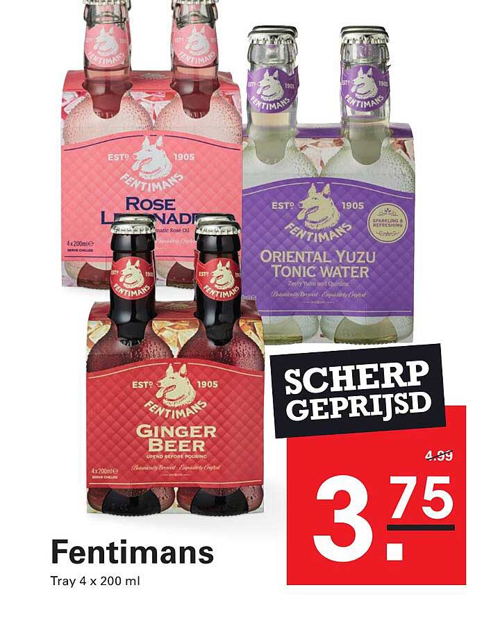 Fentimans Tray 4 x 200 ml
