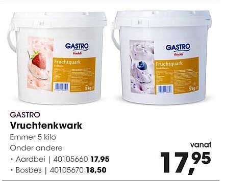 GASTRO Vruchtenkwark Emmer 5 kilo