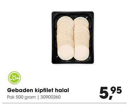 Gebaden kipfilet halal