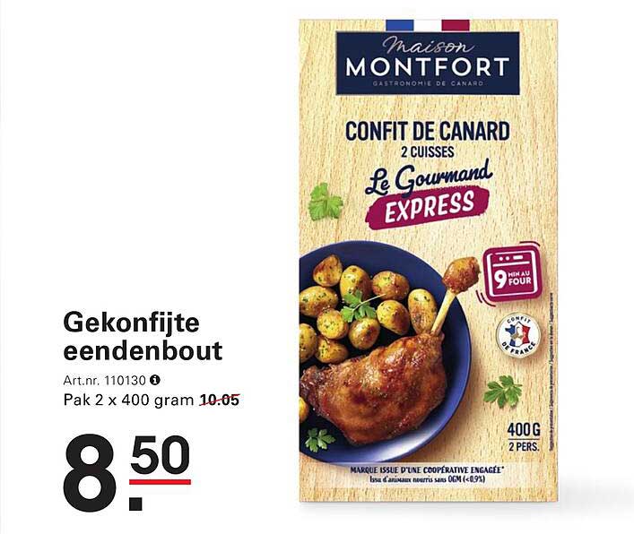Gekonfijte eendenbout