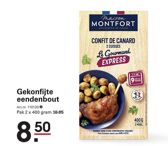 Gekonfijte eendenbout
