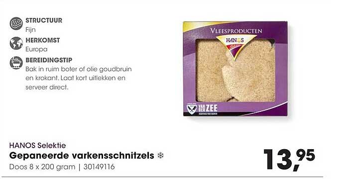 Gepaneerde varkensschnitzels