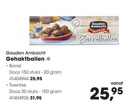 Gouden Ambacht Gehaktballen