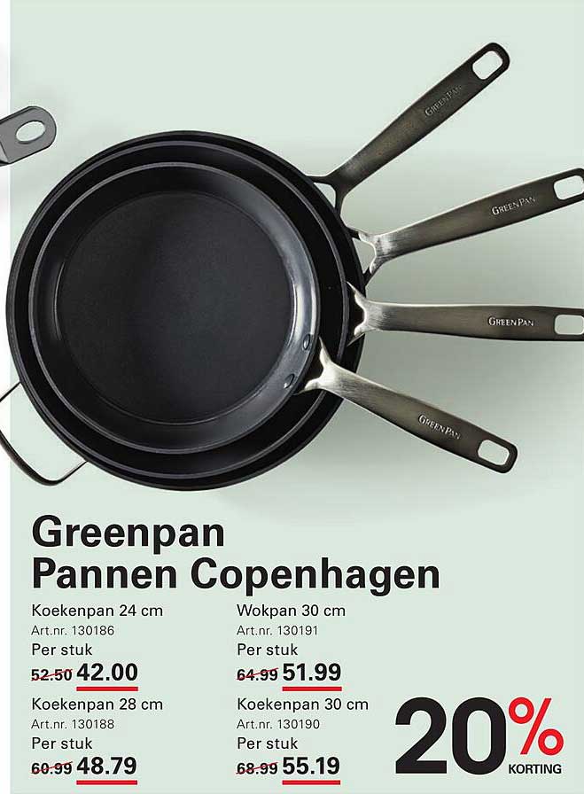 Greenpan Pannen Kopenhagen 20% KORTING
