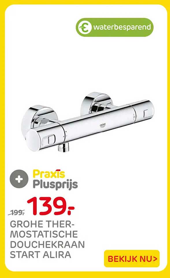 GROHE THER- MOSTATISCHE DOUCHEKRAAN START ALIRA