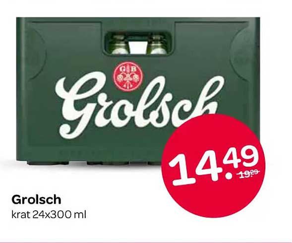 Grolsch krat 24x300 ml