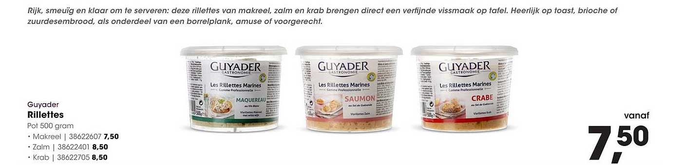 Guyader Rillettes Pot 500 gram