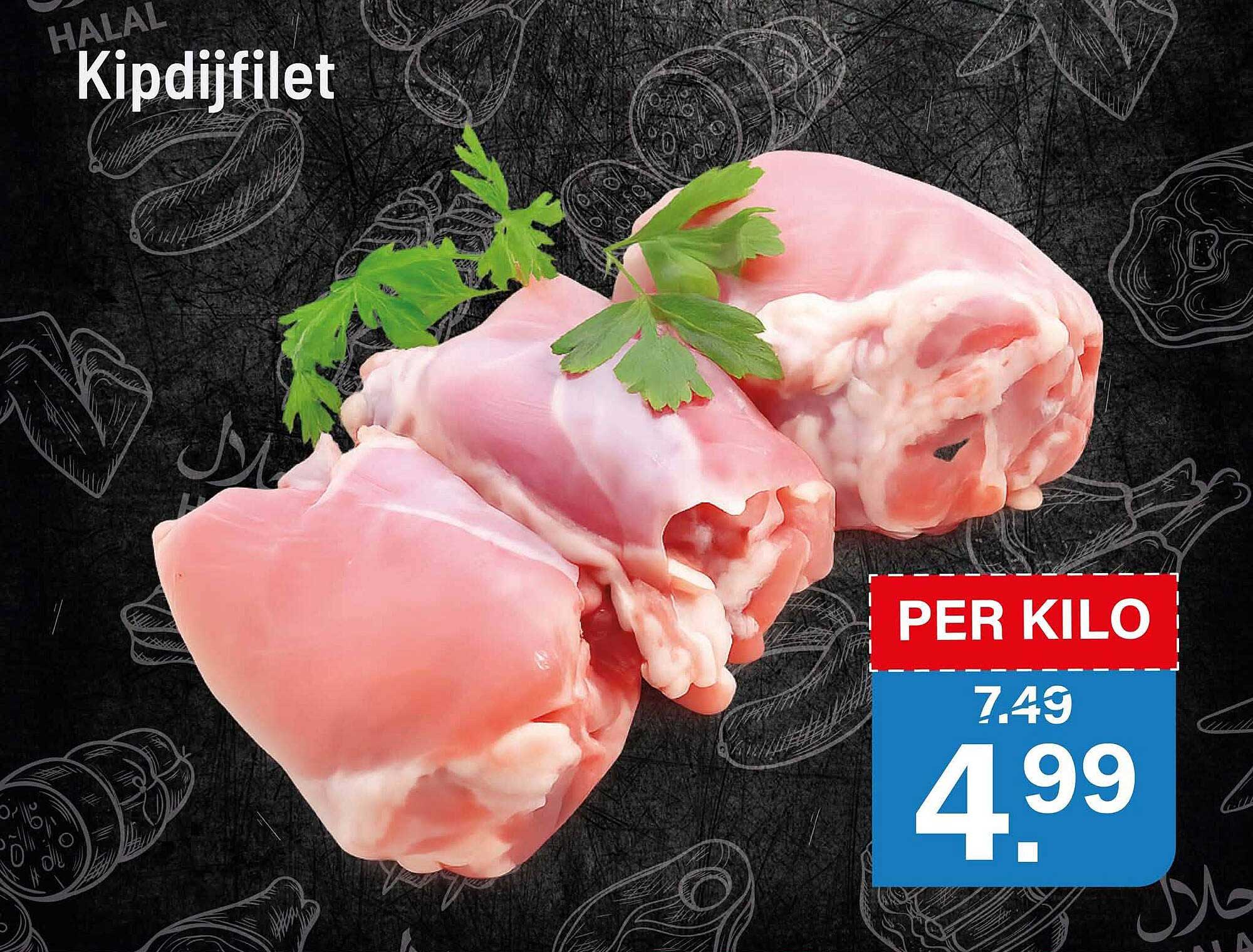 Halal Kipdijfilet PER KILO
