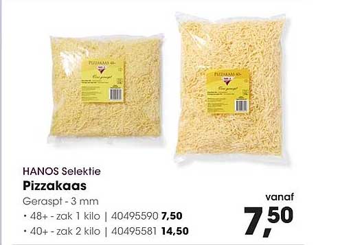 HANOS Selectie Pizzakaas