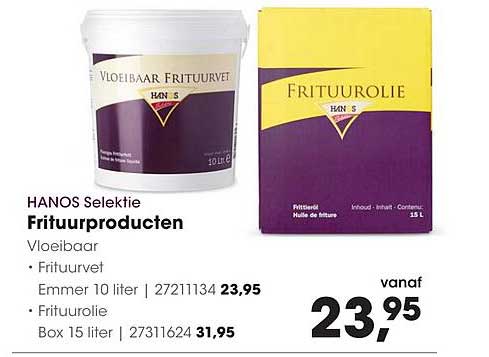 HANOS Selektie Frituurproducten Vloeibaar