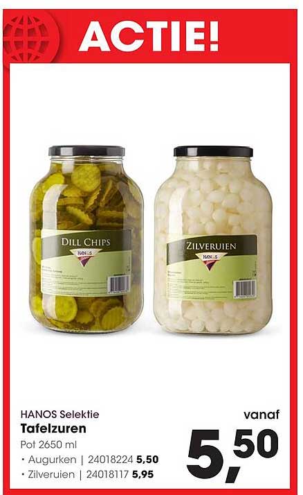 HANOS Selektie Tafelzuren
