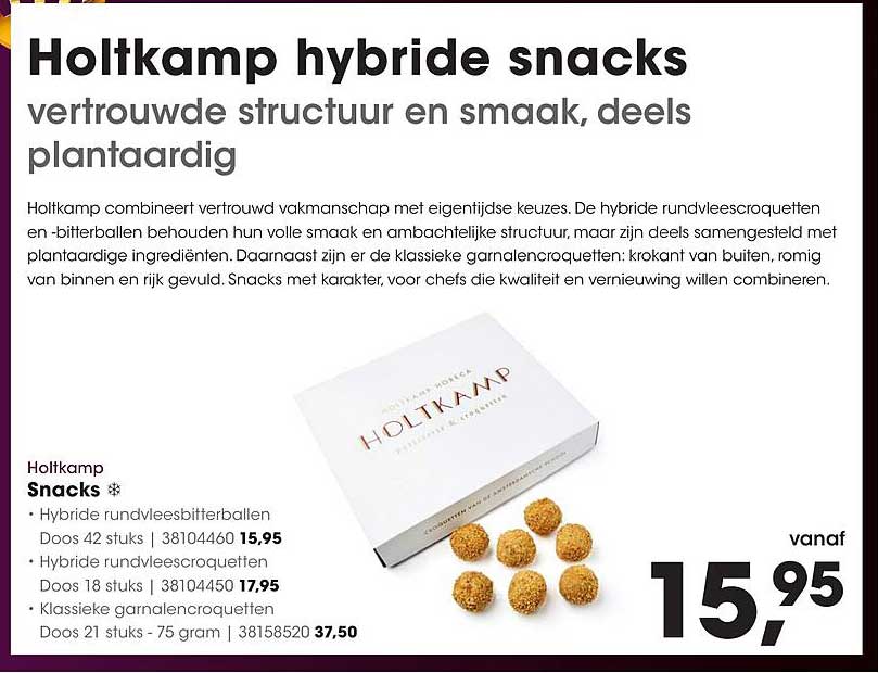 Holtkamp hybride snacks