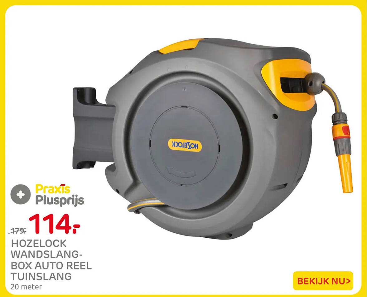 HOZELOCK WANDSLANG-BOX AUTO REEL TUINSLANG 20 meter