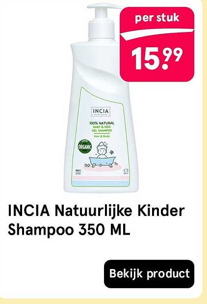 INCIA Natuurlijke Kinder Shampoo 350 ML