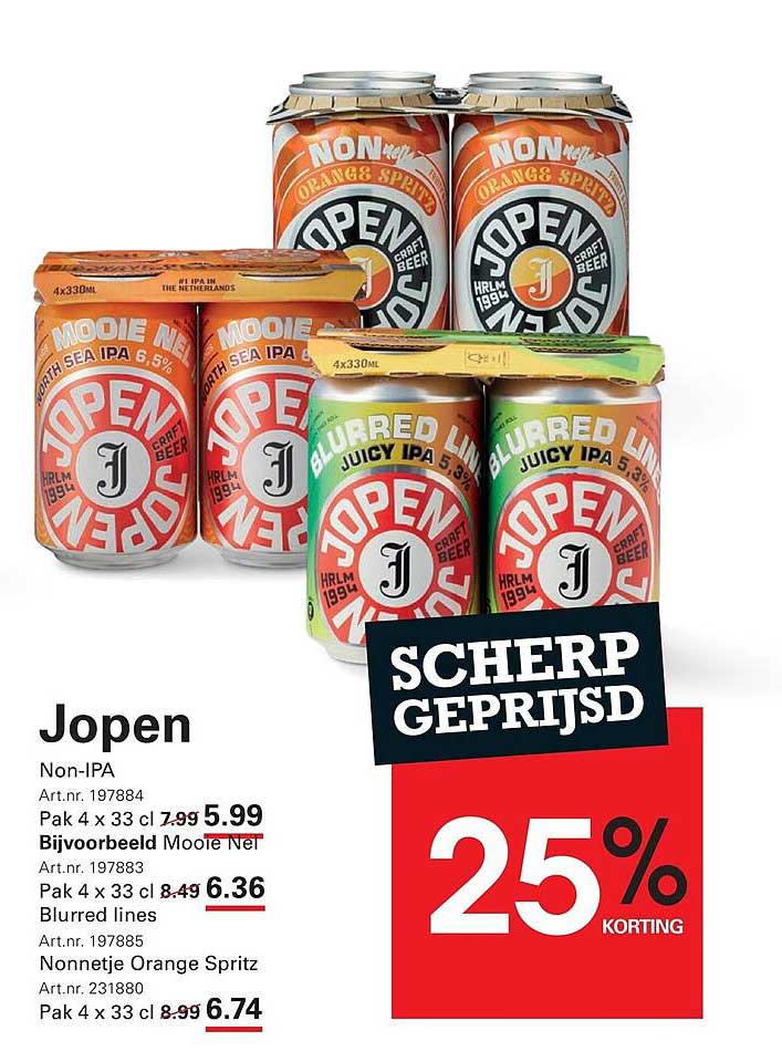 Jopen Non-IPA 25% korting